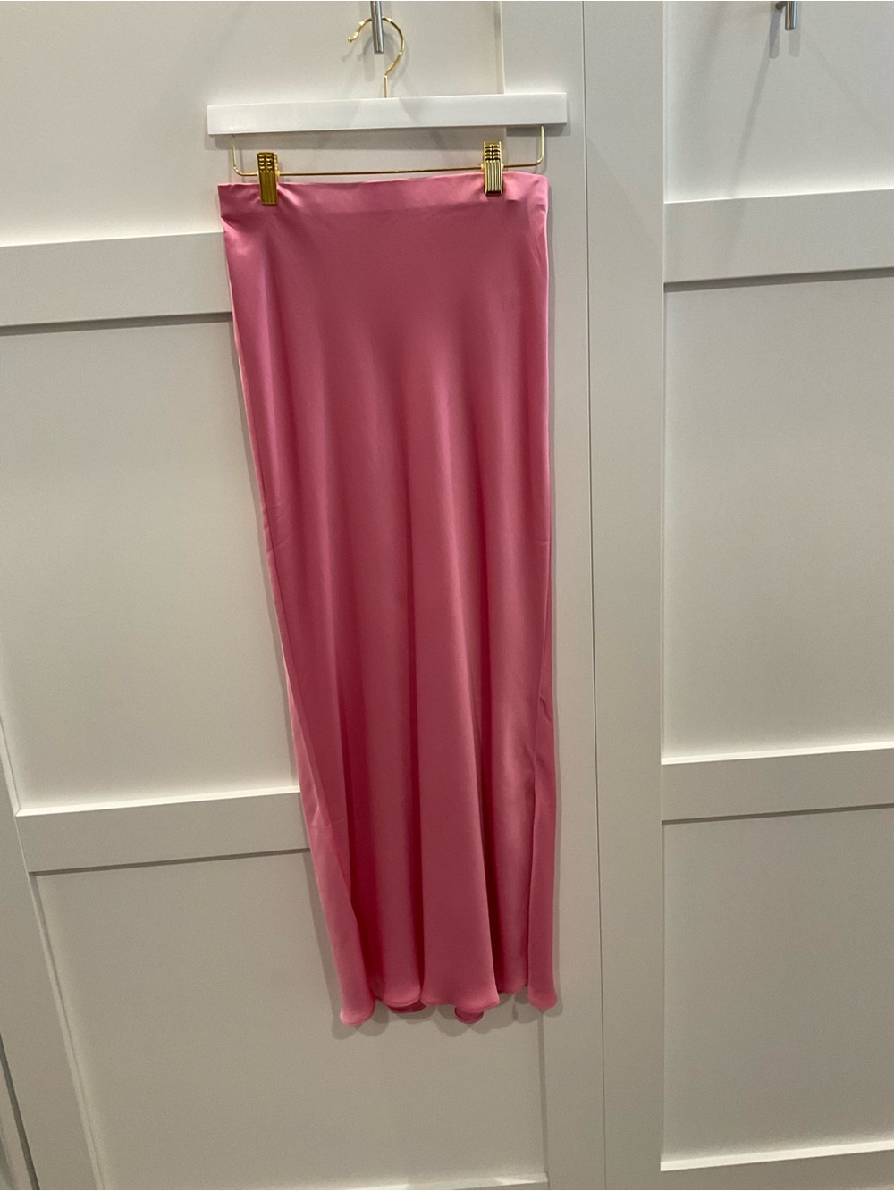 Vineyard Vines Hot Pink Satin Maxi Skirt